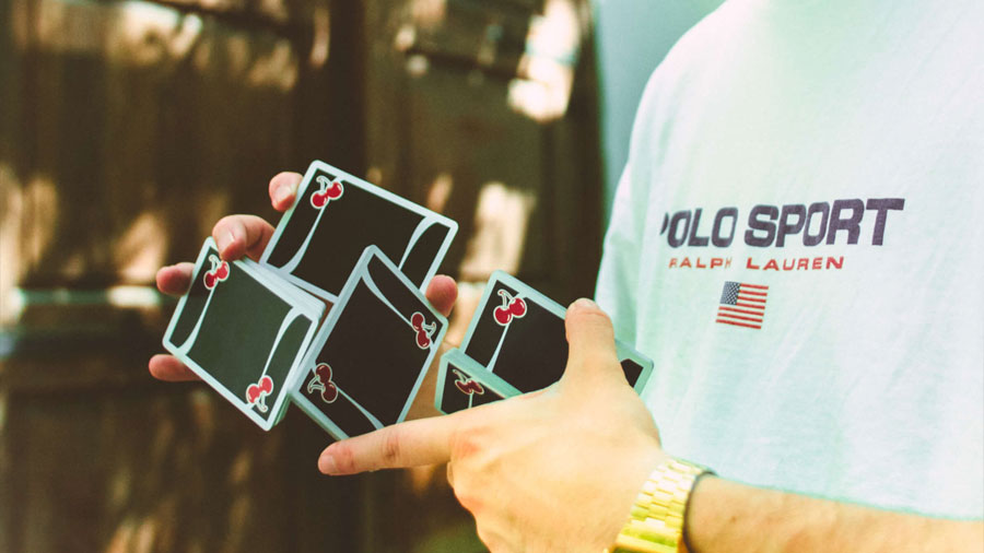 Cherry Casino V3 True Black Playing Cards