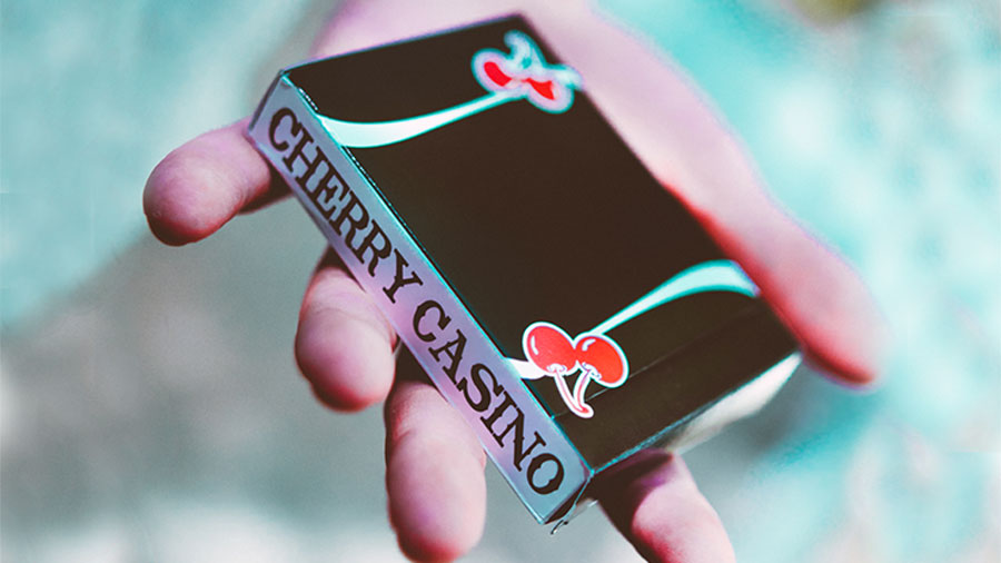 Cherry Casino V3 True Black Playing Cards