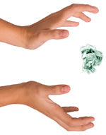 Invisible elastic thread