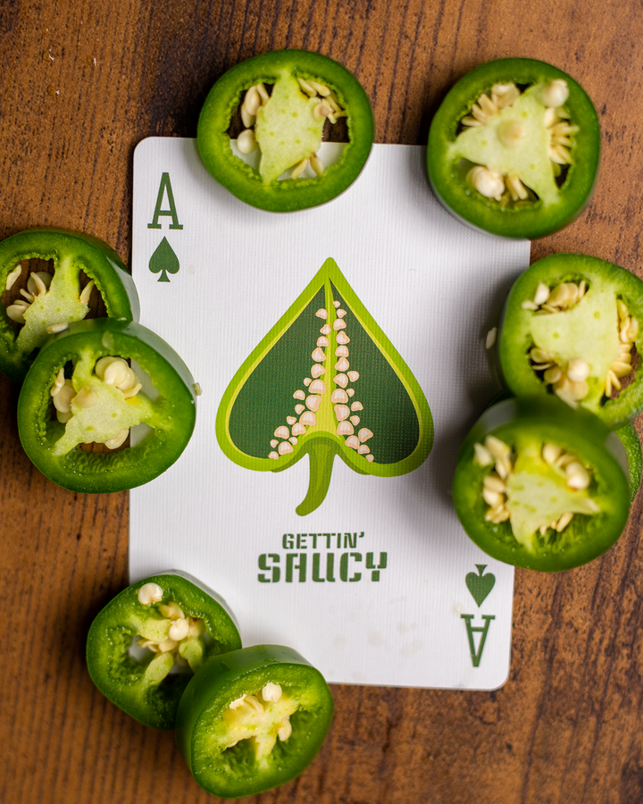 Gettin' Saucy - Jalapeno Pepper Playing Cards