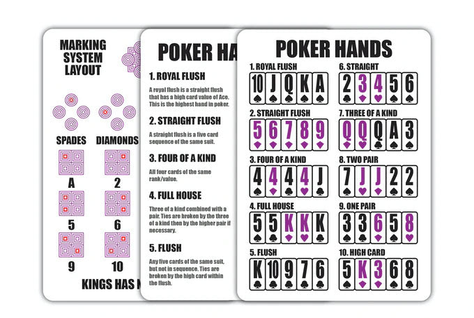 Rouge Amethyst Purple (Marking System)  Playing Cards