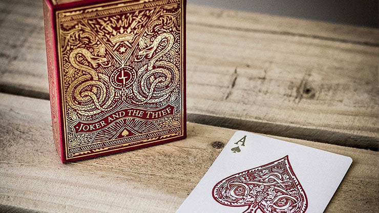 Blood Red Edition V3 Playing Cards by Joker and the Thief
