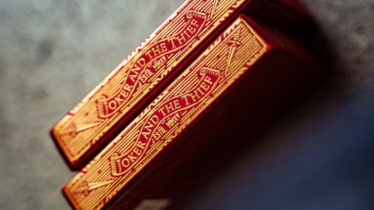 Blood Red Edition V3 Playing Cards by Joker and the Thief