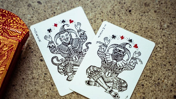Blood Red Edition V3 Playing Cards by Joker and the Thief