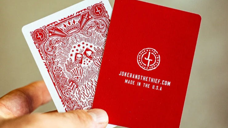 Blood Red Edition V3 Playing Cards by Joker and the Thief