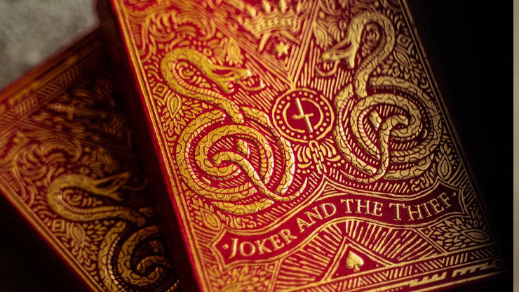 Blood Red Edition V3 Playing Cards by Joker and the Thief