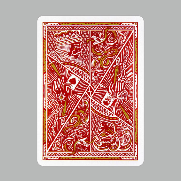 Blood Red Edition V3 Playing Cards by Joker and the Thief