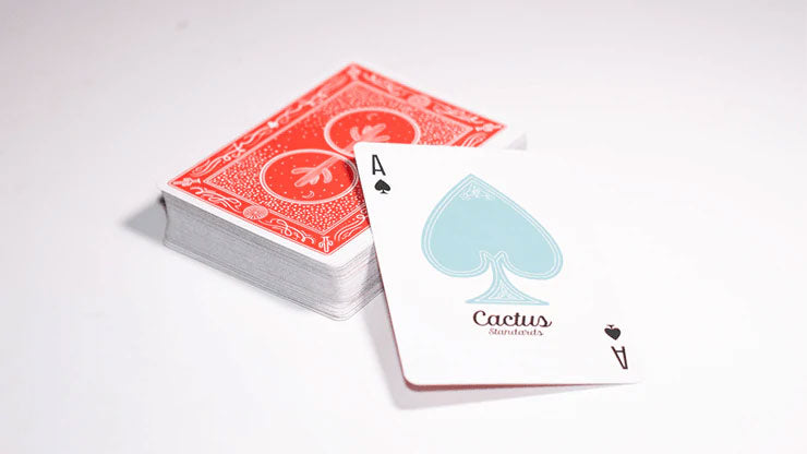 Cactus (Sunset Red) playing card
