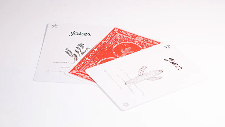 Cactus (Sunset Red) playing card