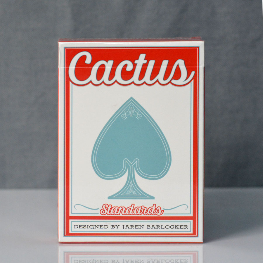 Cactus (Sunset Red) playing card