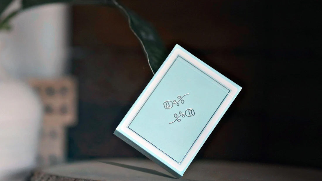 Cold Foil Black Roses Hotel Playing Cards