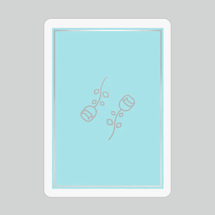 Cold Foil Black Roses Hotel Playing Cards