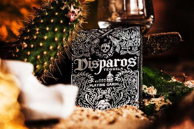 Disparos Black Playing Cards