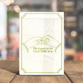 Expert At The Card Table (White)