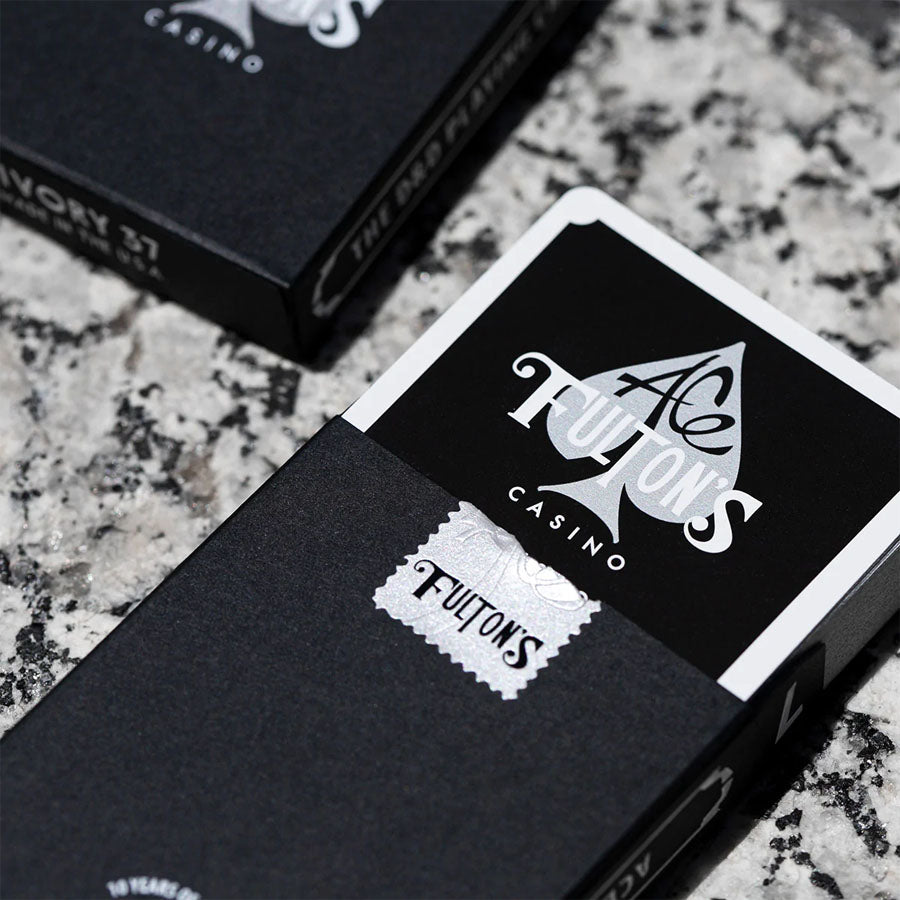 Ace Fulton's Casino (Black) Playing Cards by Dan & Dave
