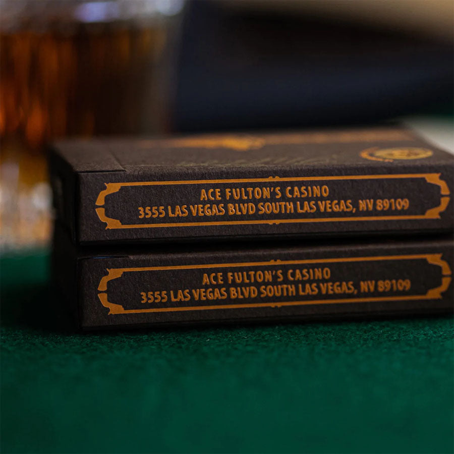 Ace Fulton's 10 Year Anniversary Tobacco Brown Playing Cards