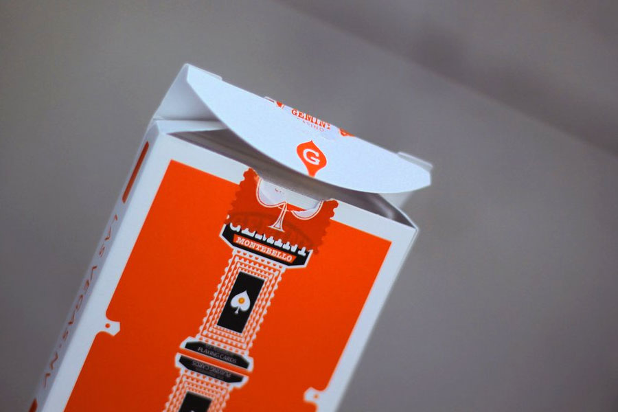 Gemini Casino Orange Playing Cards