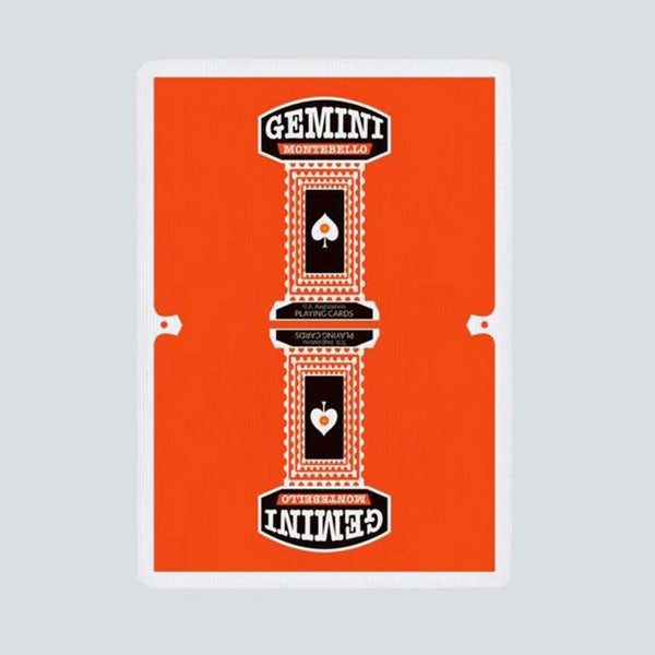 Gemini Casino Orange Playing Cards
