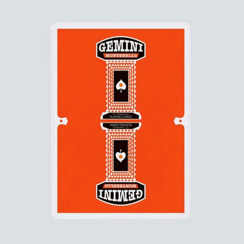 Gemini Casino Orange Playing Cards Gemini Casino Orange Playing Cards