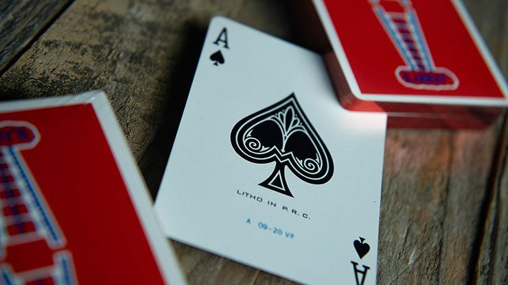 Gilded Vintage Feel Jerrys Nuggets (Red) Playing Cards