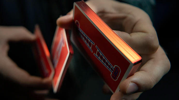 Gilded Vintage Feel Jerrys Nuggets (Red) Playing Cards