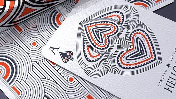Hello Tiki (White) Playing Cards