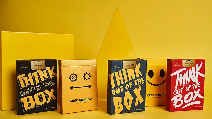 Keep Smiling Red V2 Playing Cards