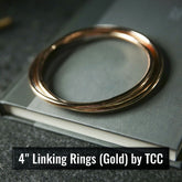 4 inch Linking Rings (Gold) by TCC