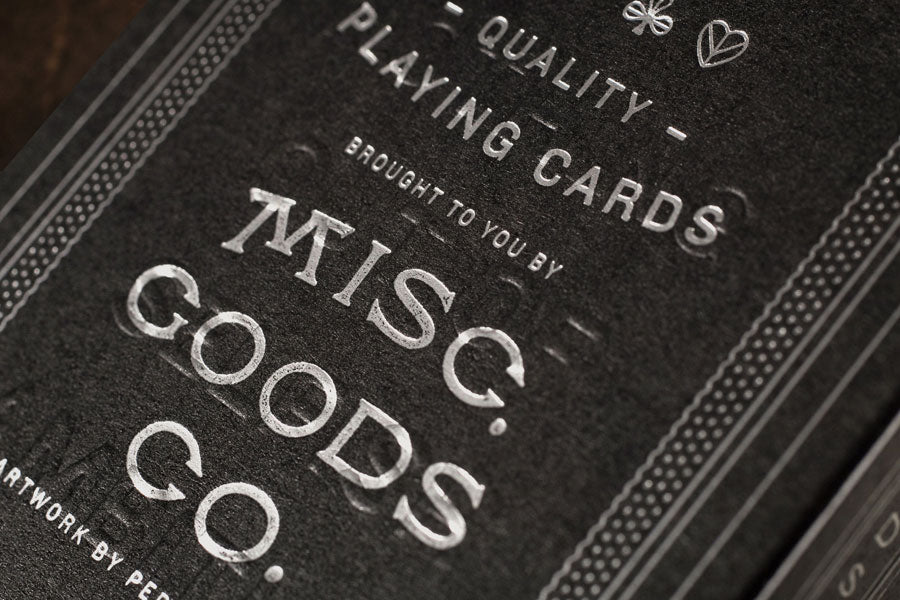 The MGCO Black Playing Cards