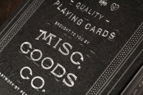 The MGCO Black Playing Cards  The MGCO Black Playing Cards