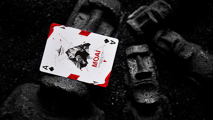 Moai Red Edition Playing Cards