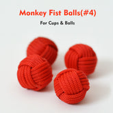 Monkey Fist Cups and Balls (4 Balls) - Red