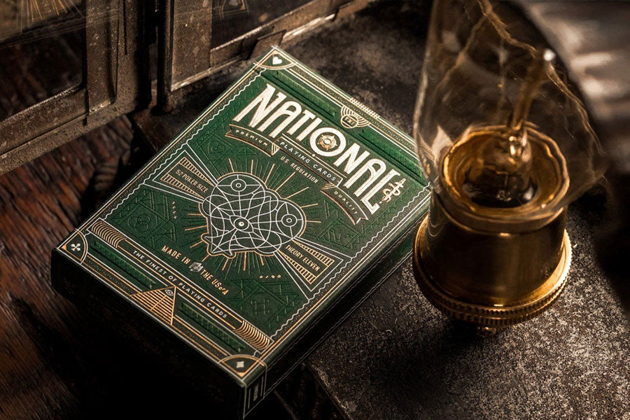 Green National Playing Cards
