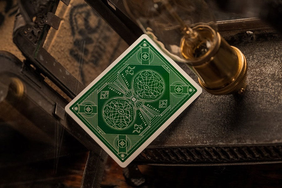 Green National Playing Cards