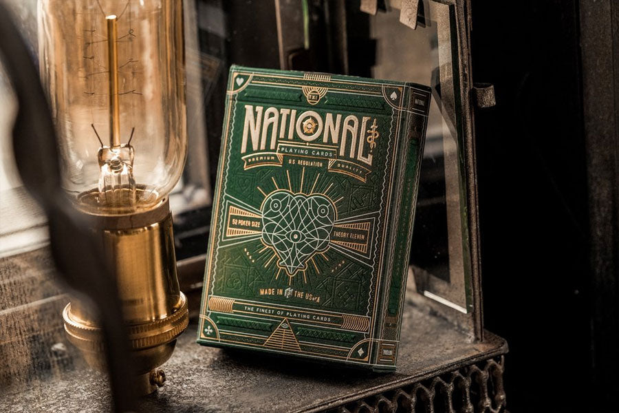 Green National Playing Cards