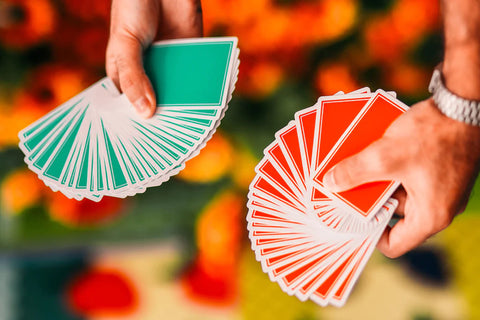 Summer NOC Pro Sunrise (Teal) Playing Cards	 Summer NOC Pro Sunrise (Teal) Playing Cards