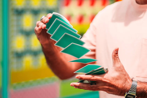 Summer NOC Pro Sunrise (Teal) Playing Cards	 Summer NOC Pro Sunrise (Teal) Playing Cards