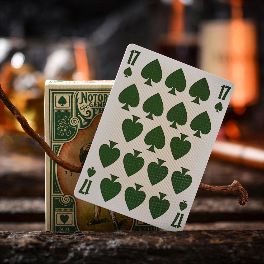 Notorious Gambling Frog (Green) Playing Cards by Stockholm17