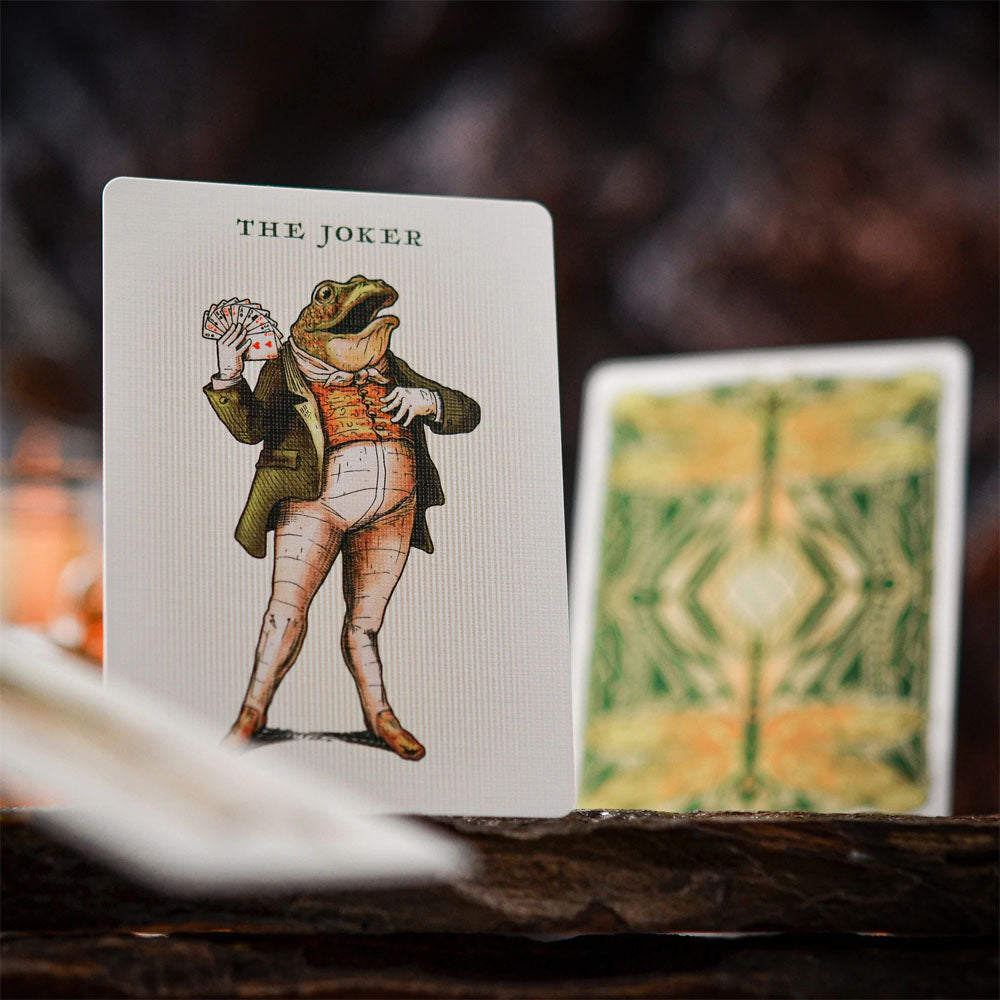Notorious Gambling Frog (Green) Playing Cards by Stockholm17