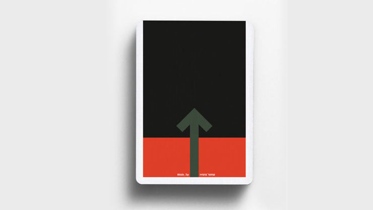 Offset Orange Playing Cards