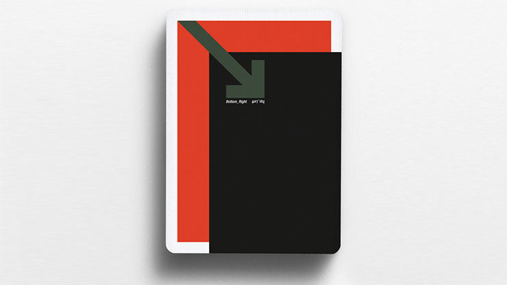 Offset Orange Playing Cards