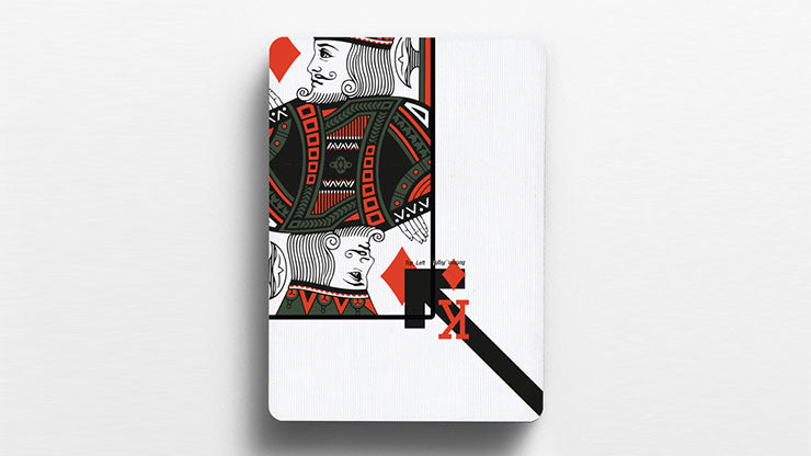 Offset Orange Playing Cards