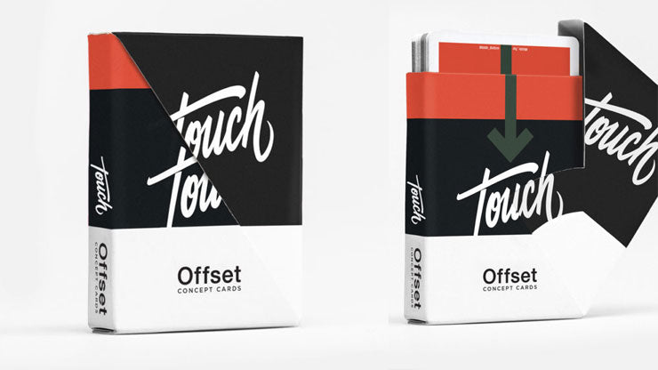Offset Orange Playing Cards