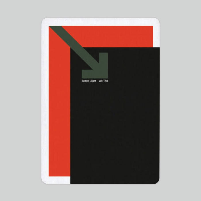 Offset Orange Playing Cards