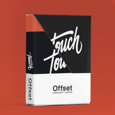 Offset Orange Playing Cards