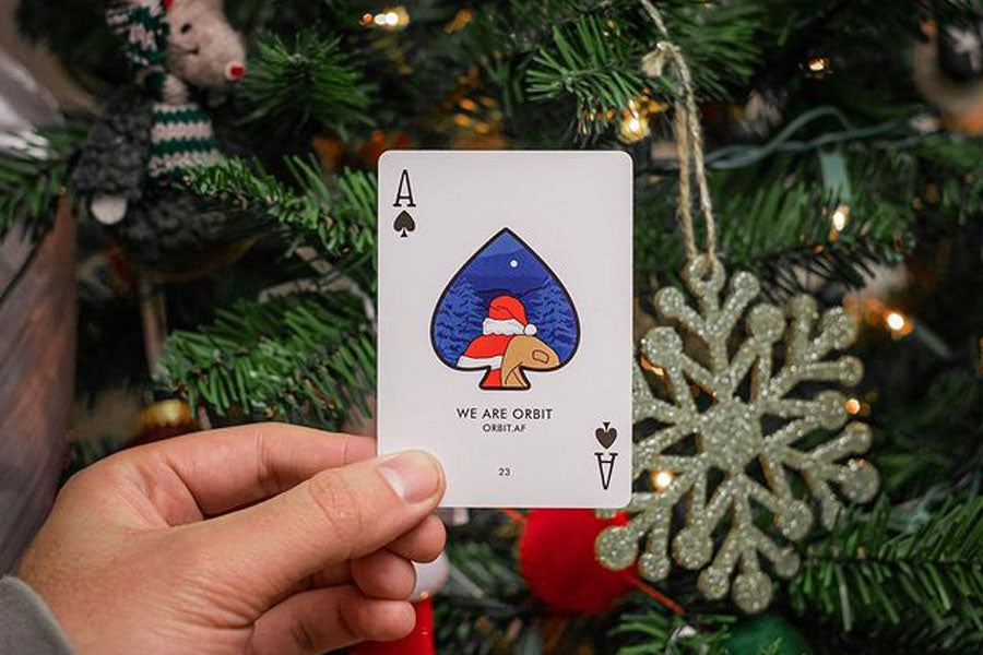 Orbit Christmas Playing Cards