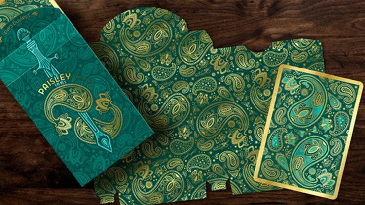 Paisley Royals (Teal) Playing Cards