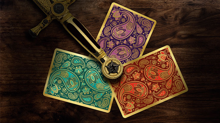 Paisley Royals (Teal) Playing Cards