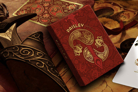 Paisley Royals (Red) Playing Cards  Paisley Royals (Red) Playing Cards
