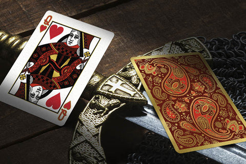 Paisley Royals (Red) Playing Cards  Paisley Royals (Red) Playing Cards